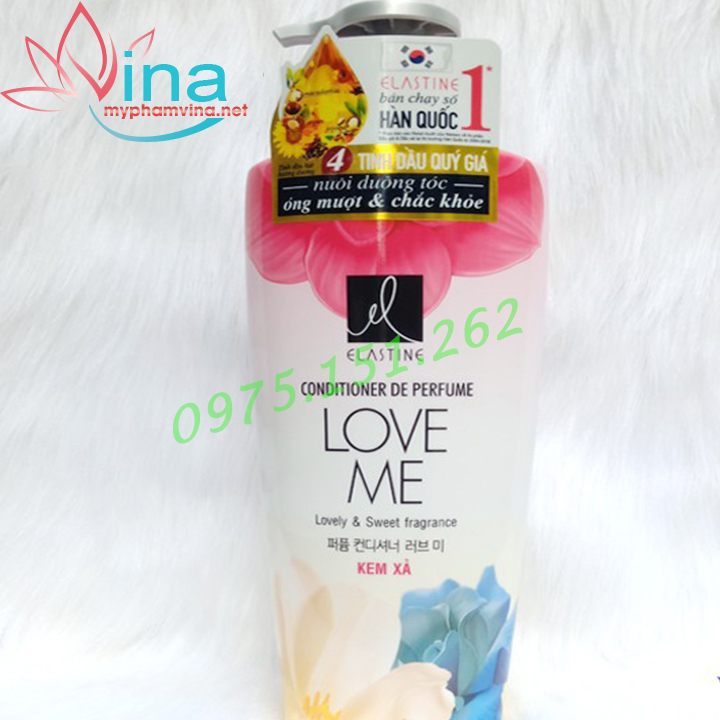 [HCM]DẦU XẢ DƯỠNG TÓC ELASTINE LOVE ME 600ML