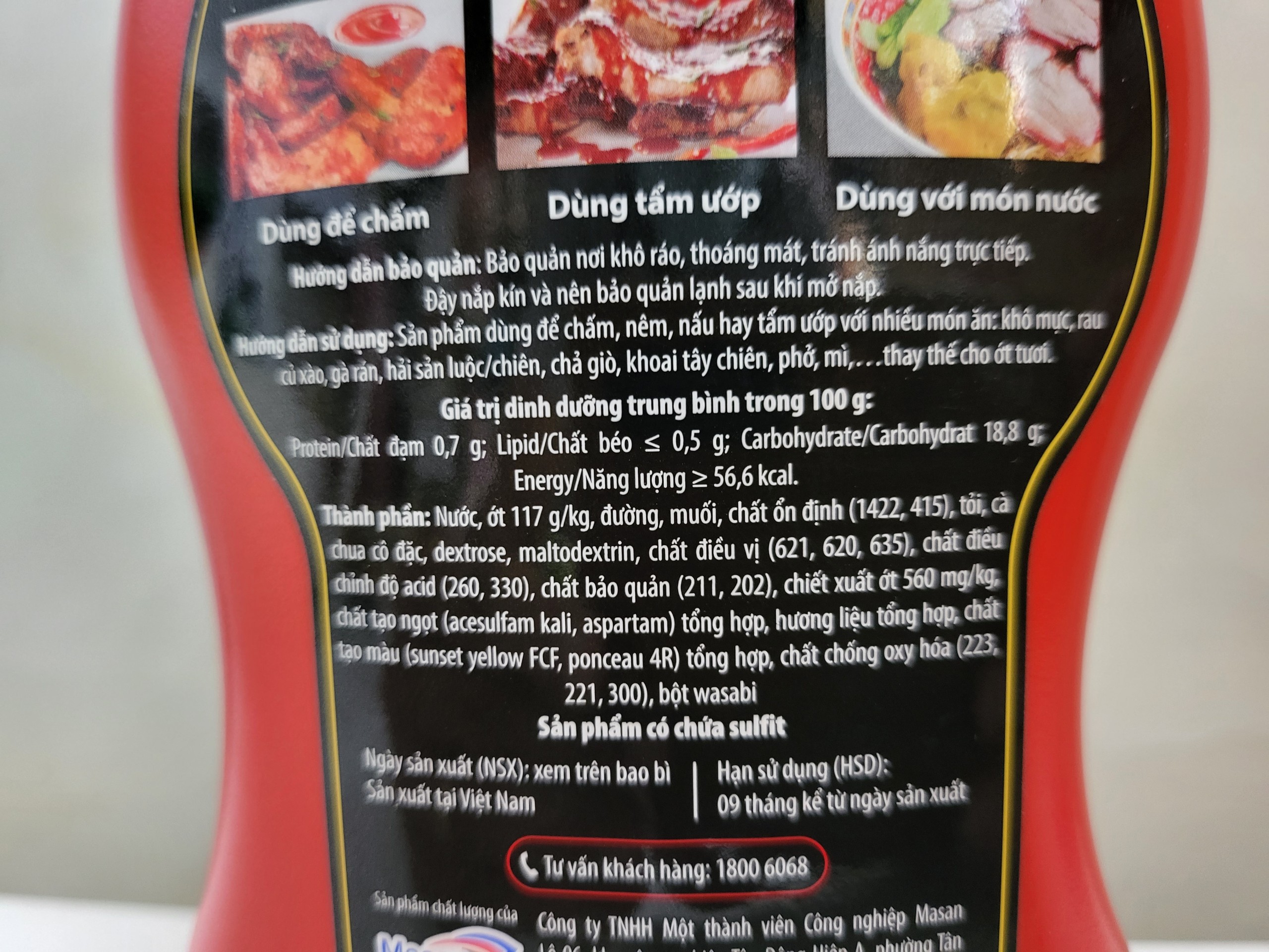 [CHAI LỚN 1Kg] TƯƠNG ỚT Chin Su [VN] MASAN Chilli Sauce