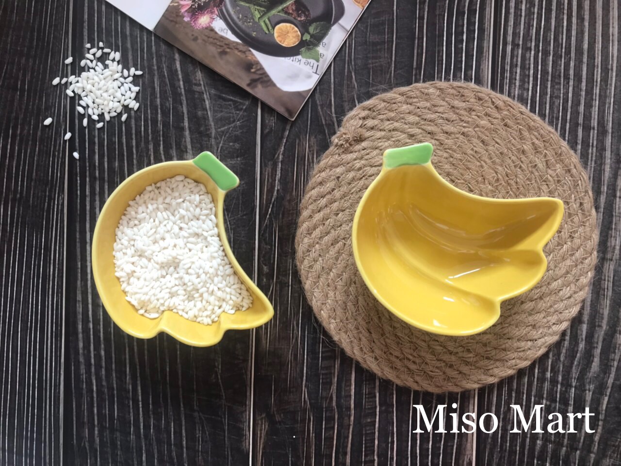 Chén sứ hình quả chuối