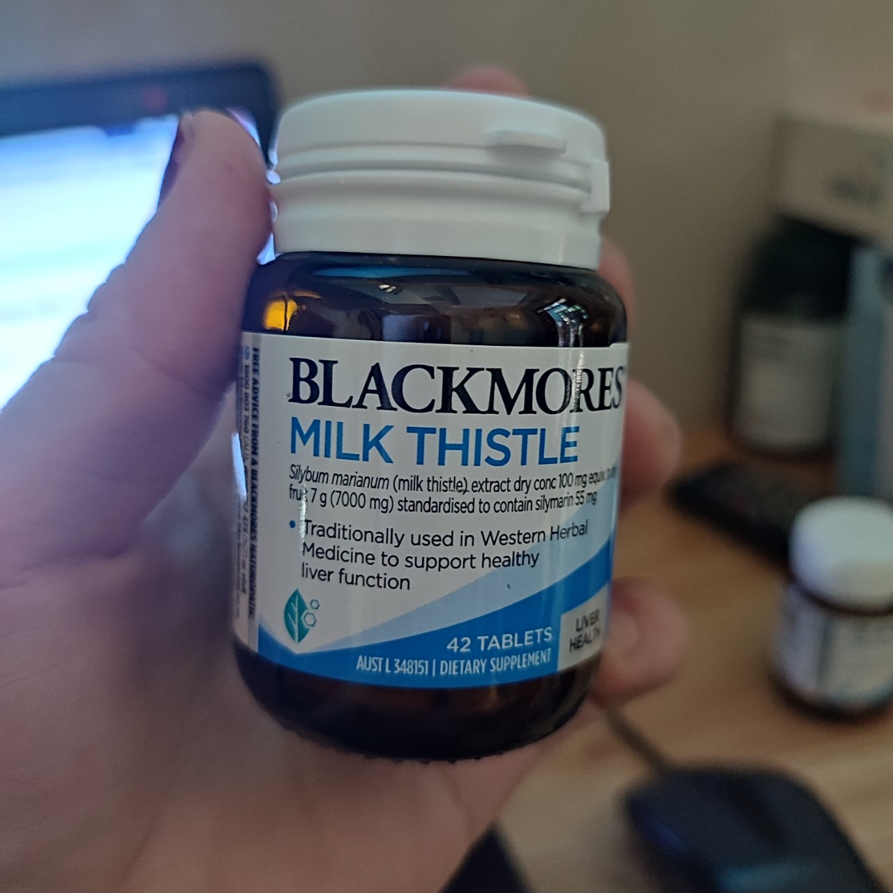 Thải Độc Gan Blackmores Milk Thistle Lọ 42 Viên