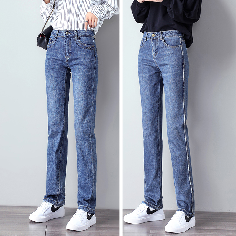 slim straight jeans womens