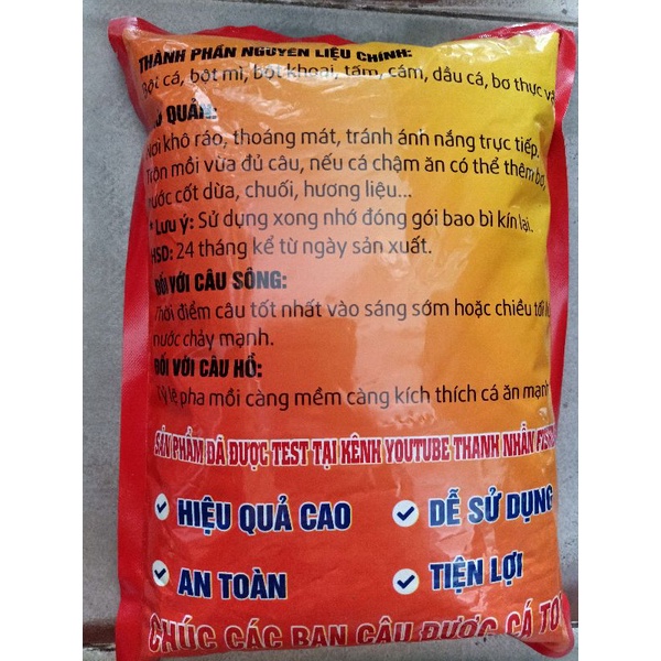 Mồi Câu Thanh Nhẫn 1Kg