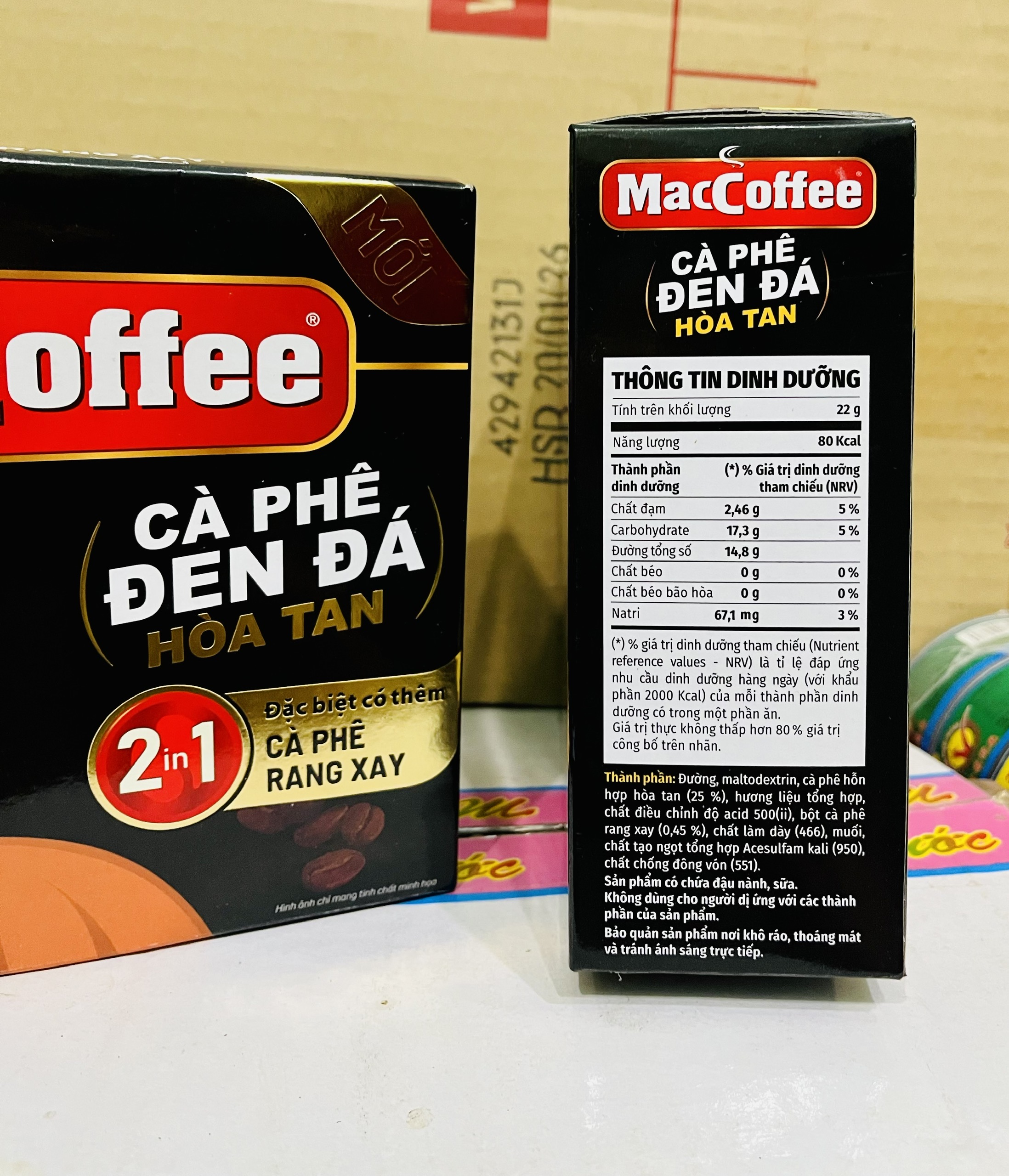 Cà phê sữa đá 3in1 Cafe Phố - MacCoffe túi (30 gói x 24g)