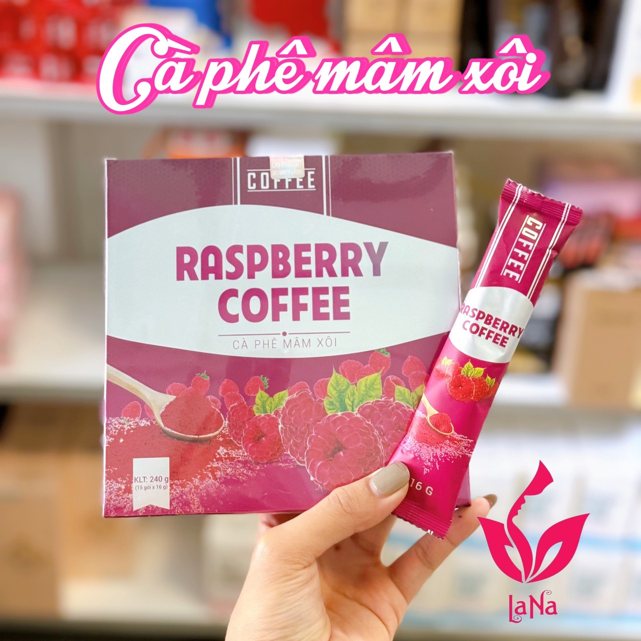 [Genuine] Raspberry Coffee Box of 15 Packs