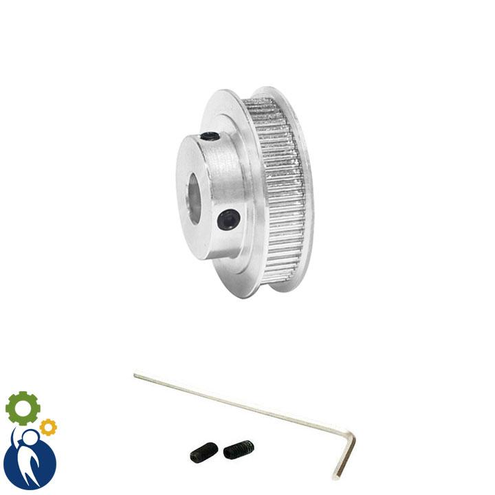 Buly, Puly, Pulley Trục 6.35mm - 60 Răng Đai 10, sử dụng với dây đai 2GT-10mm