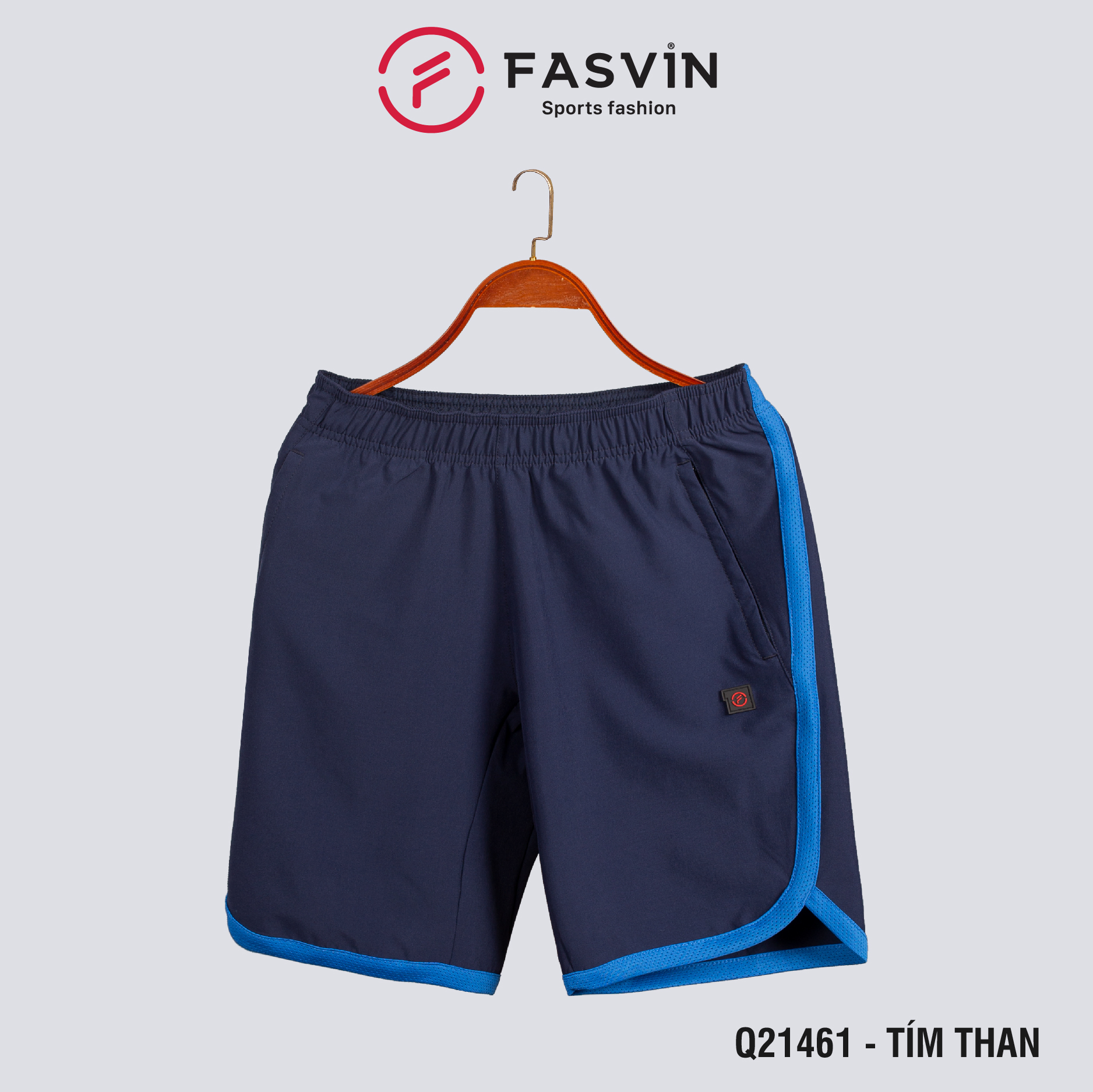 Quần đùi thể thao nam mặc nhà Fasvin Q21461.HN chất gió chun đẹp, mát, co giãn mềm mại