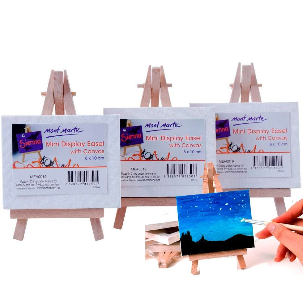 [HCM]GIÁ VẼ MONT MARTE MINI KÈM CANVAS / BỘ 2 CÁI CANVAS MINI (KHÔNG KÈM GIÁ VẼ)