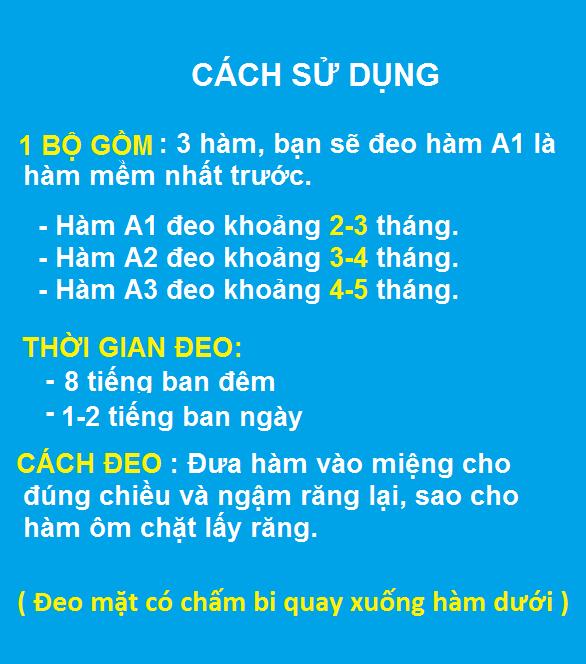 [HCM]DỤNG CỤ NIỀNG RĂNG │Thế Hệ Mới 2021 - Bộ 3 hàm A1 + A2 + A3