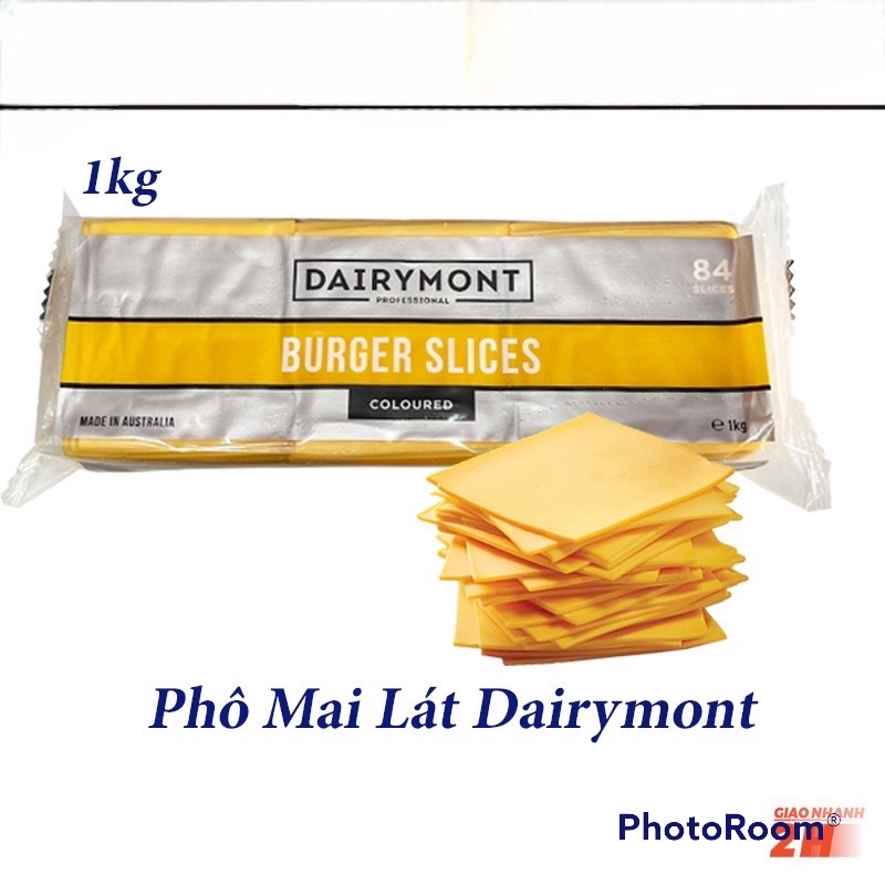 Phô mai lát cheddar dairymont gói chiết 60g dễ sử dụng
