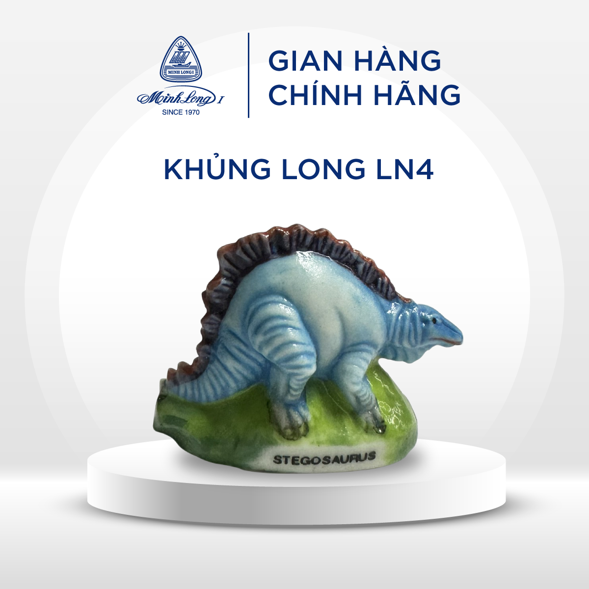 [GIÁ ƯU ĐÃI] Tượng Sứ Minh Long - Khủng Long - Lưu Niệm