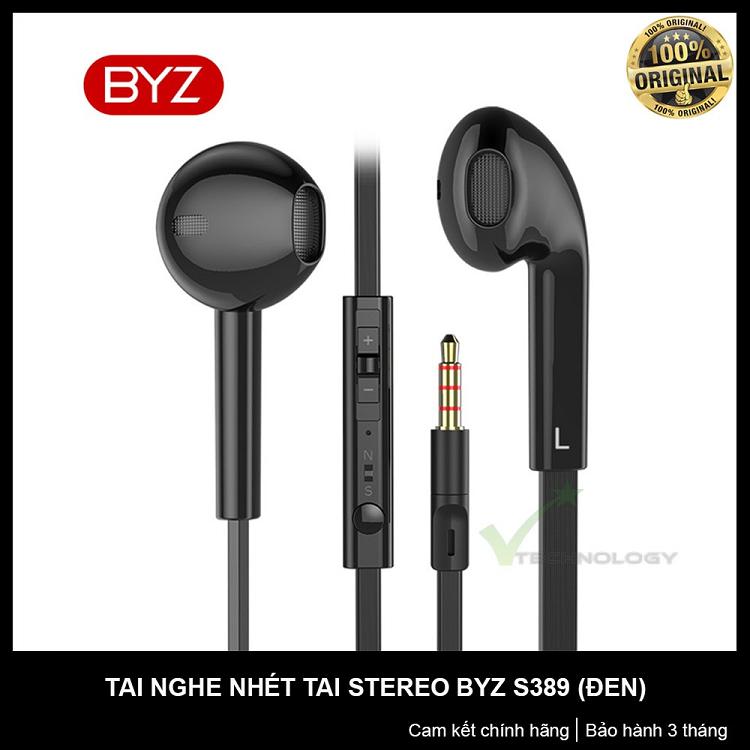 Tai Nghe Nhét Tai BYZ S389_ (Trắng-đen)