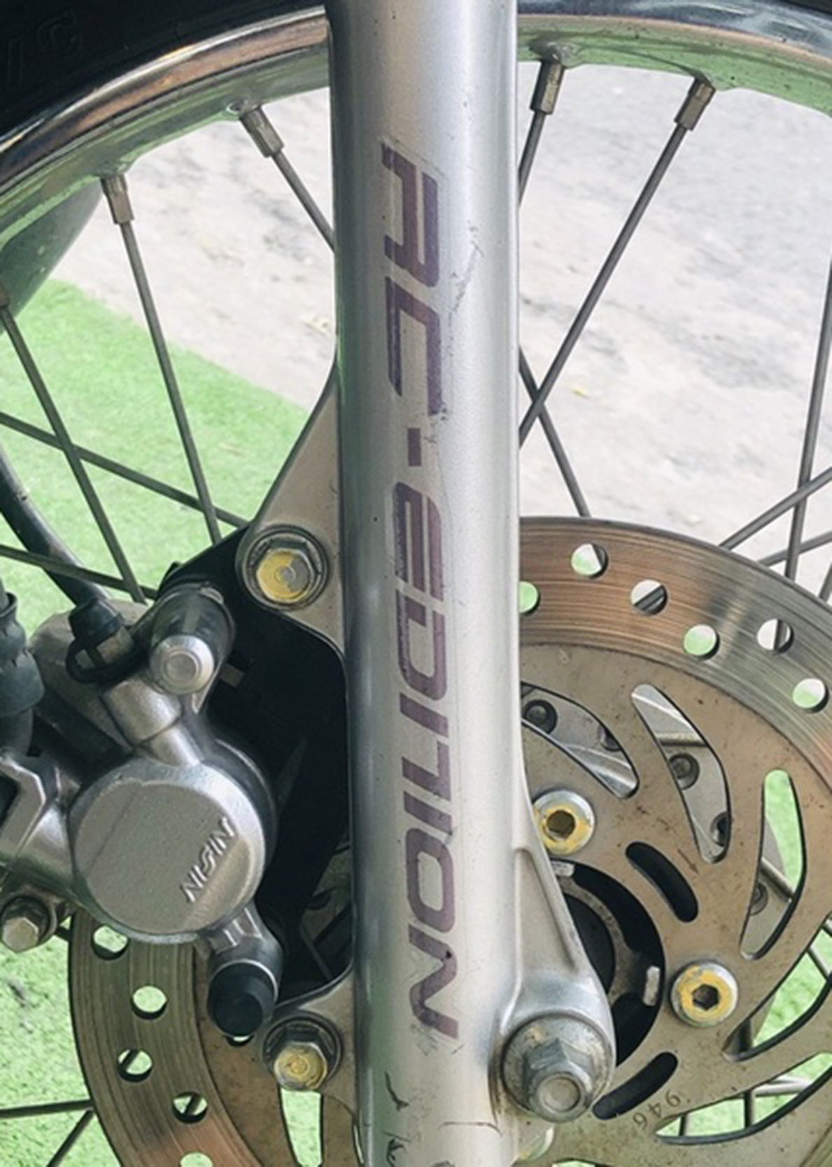 Cặp tem dán phuộc rc edition xám decal trong