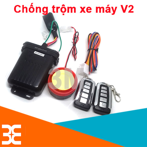 Bộ khóa chống trộm xe máy V2, Điều Khiển từ xa