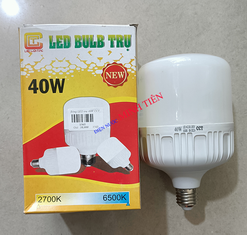 Bóng LED BULD trụ CCT 40W, 50W