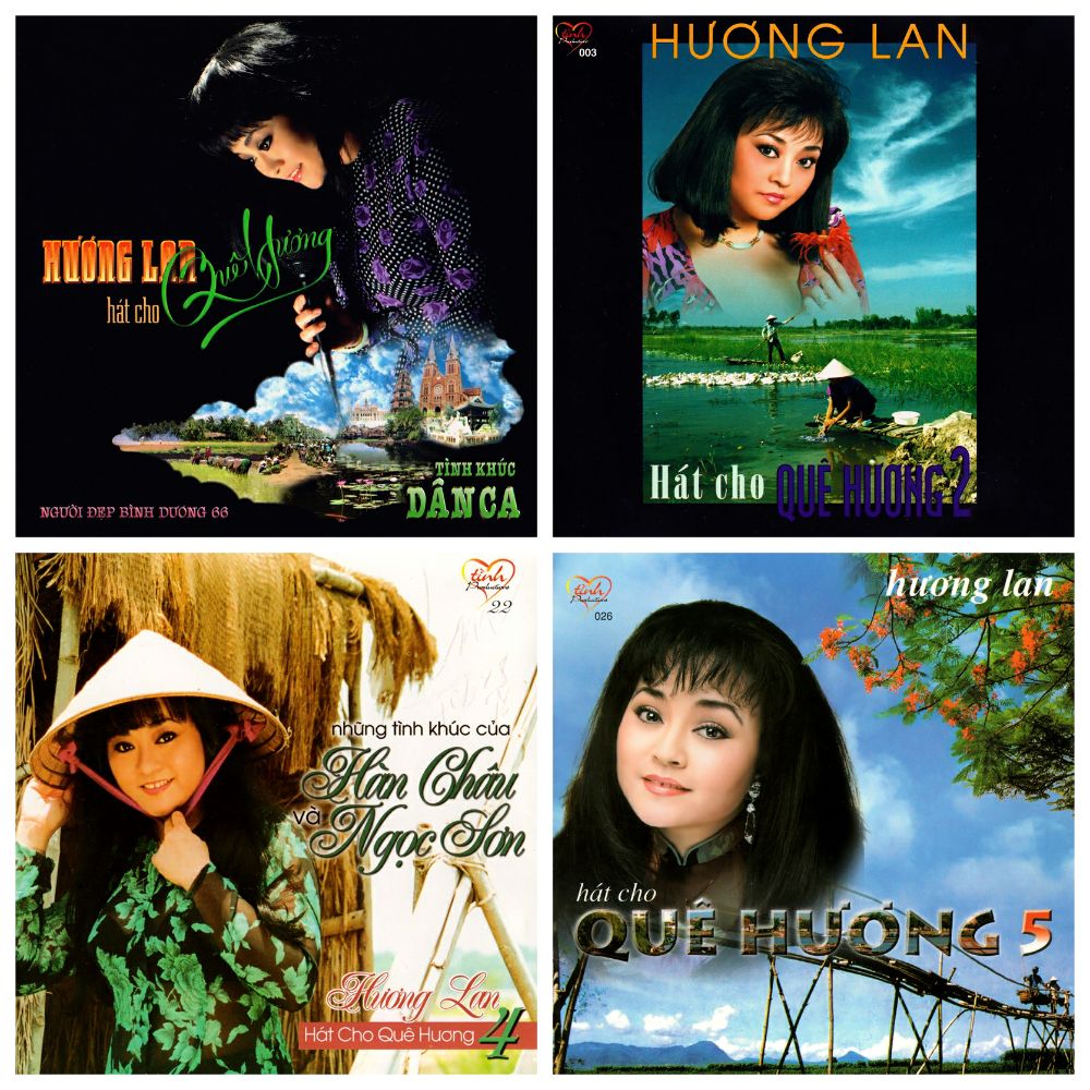 Bộ 4 đĩa cd hương lan hát cho quê hương