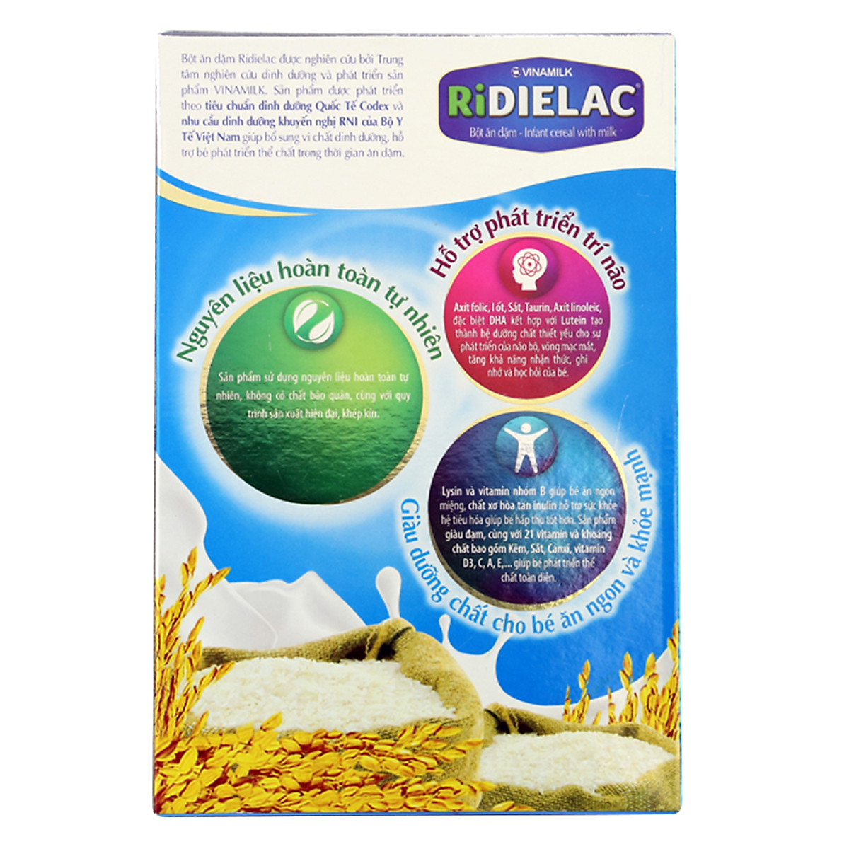Bột Ăn Dặm Vinamilk Ridielac Gạo Sữa (200G)
