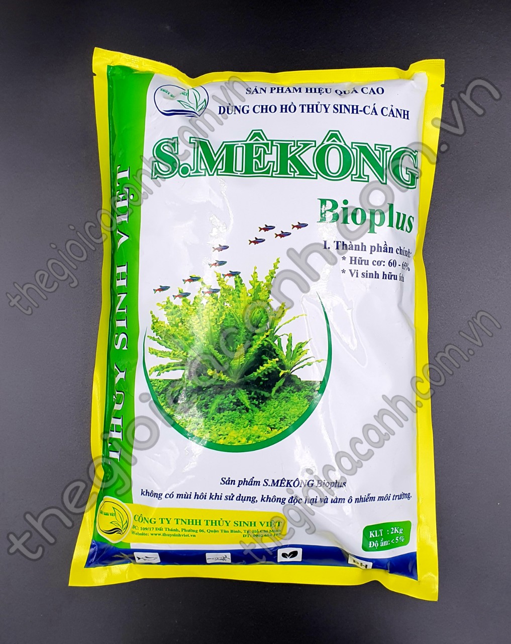 Phân nền thủy sinh Smekong Bioplus - bao 2kg