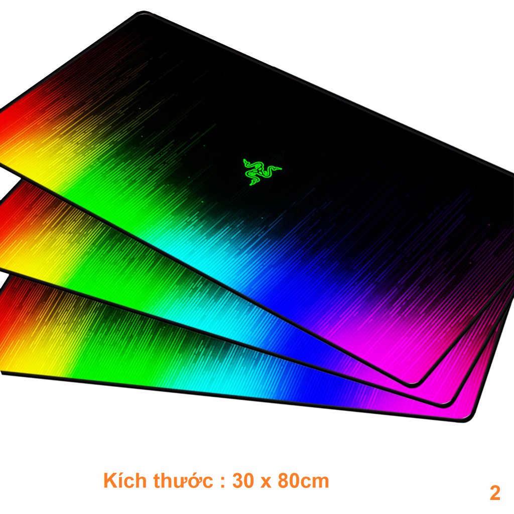 Lót chuột siêu đẹp Razer (30x80 cm) - Mouse pad Razer