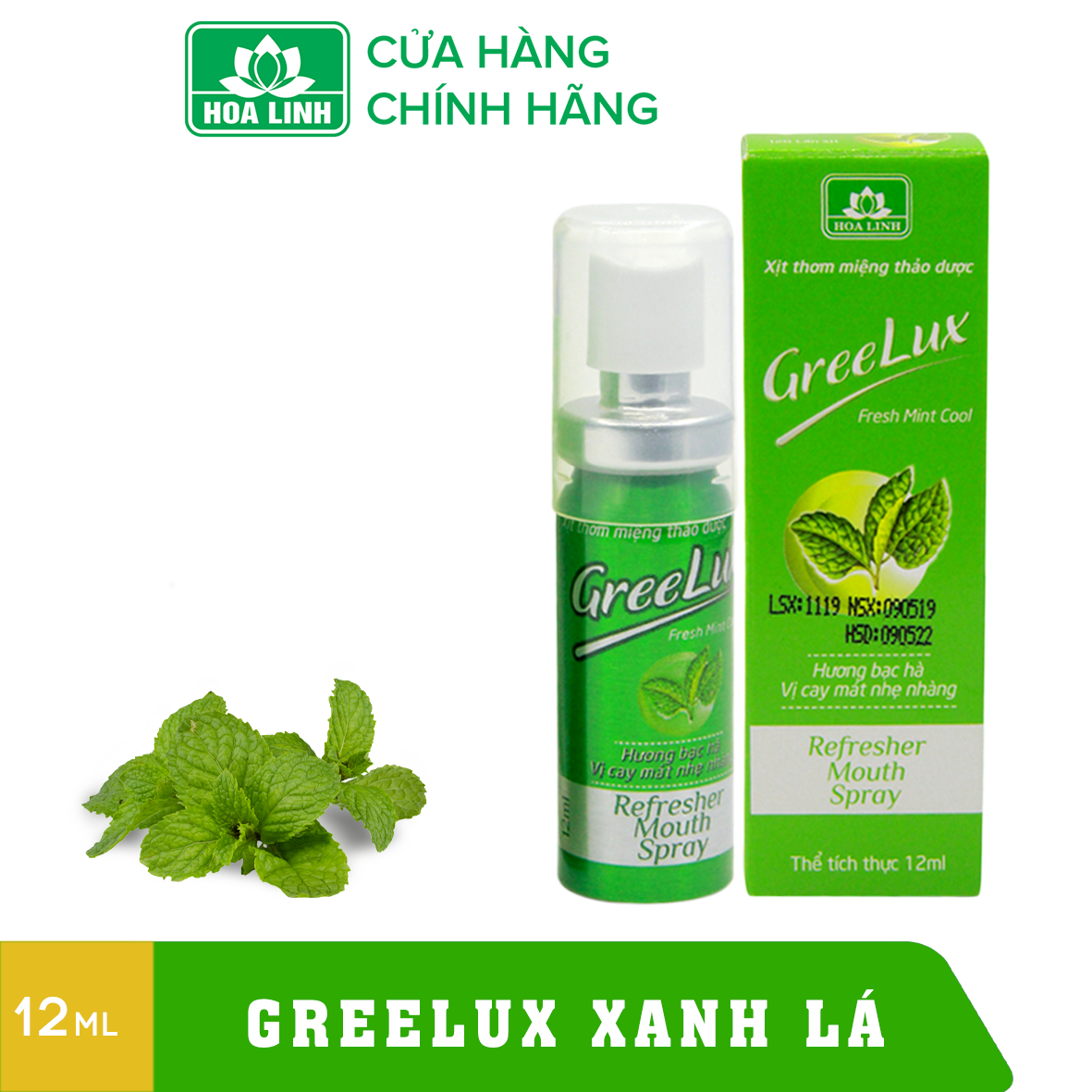 Combo Greelux – Xịt thơm miệng cho hơi thở thơm mát - CB2 - 002