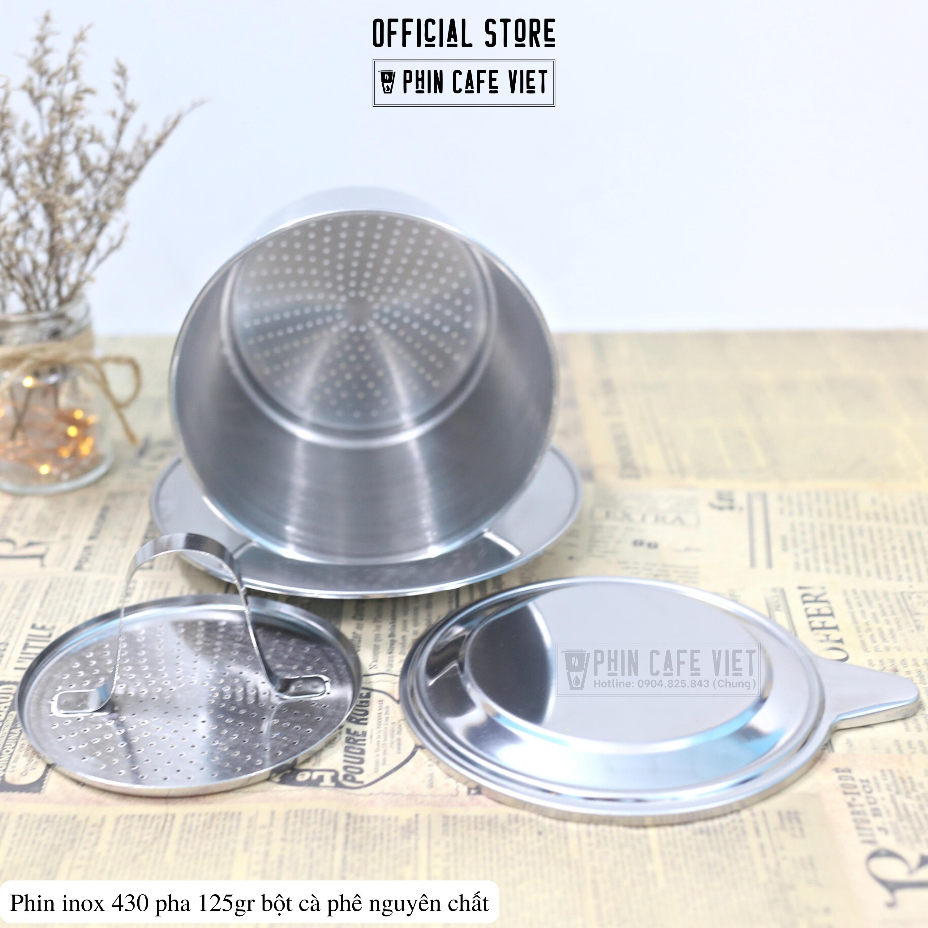 Phin cà phê inox loại to pha 125gr