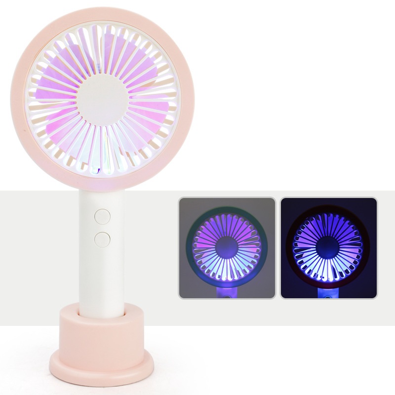 [HCM]QUẠT CẦM TAY 3 CÁNH MHT660-3 CÓ LED