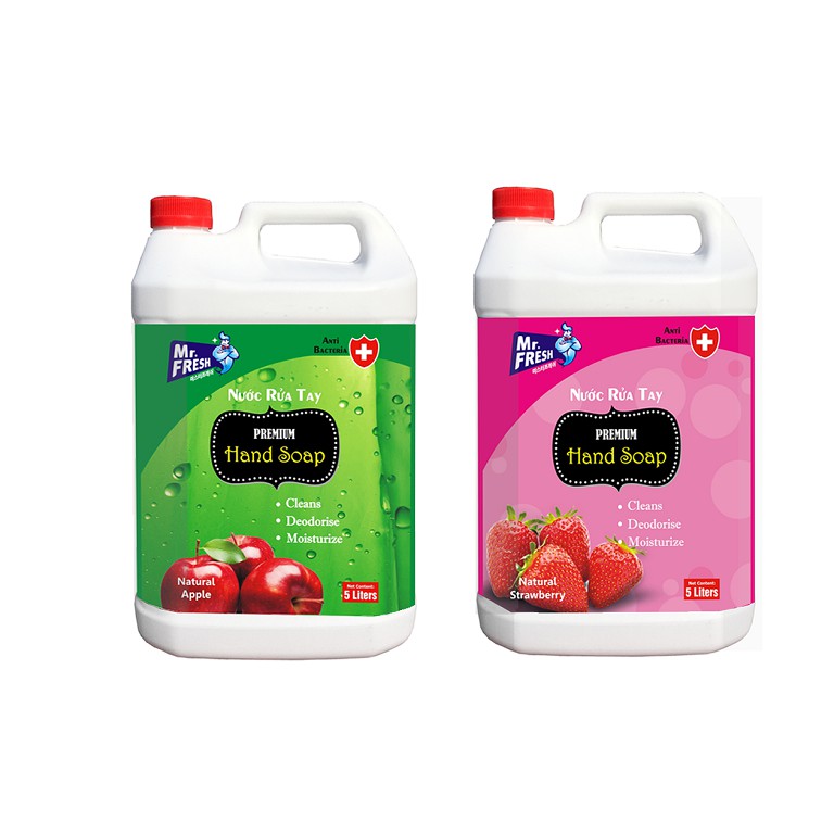 Nước rửa tay diệt khuẩn Mr Fresh can 5L