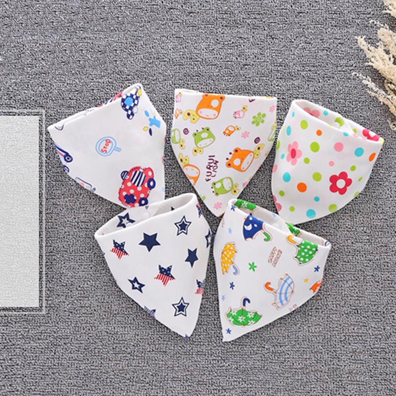 Combo 10 khăn yếm tam giác cúc bấm cho bé