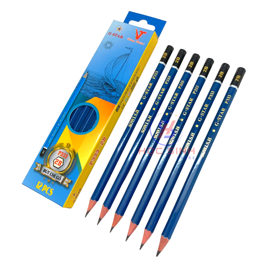 Hộp 12 cây bút chì gỗ 2b gstar p333 -2b