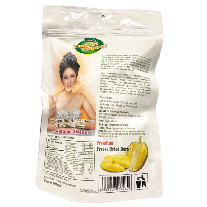 [HCM]Sầu riêng sấy Yummy gói 100g