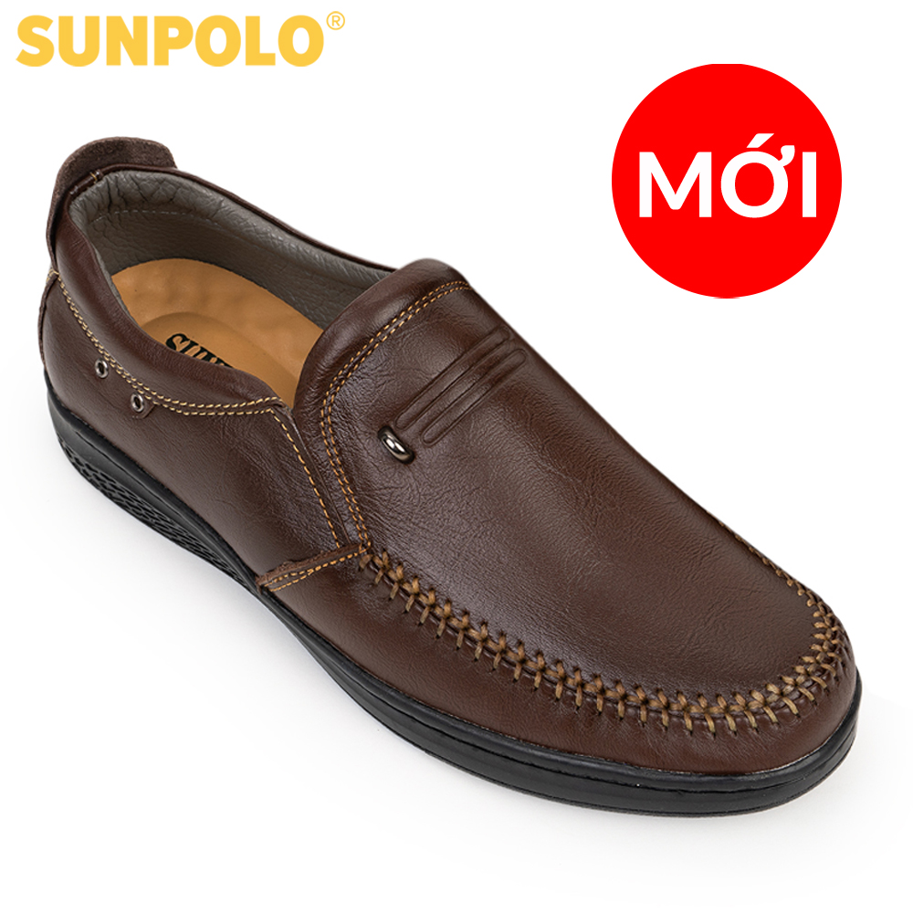 Casual leather shoes sunpolo lms265