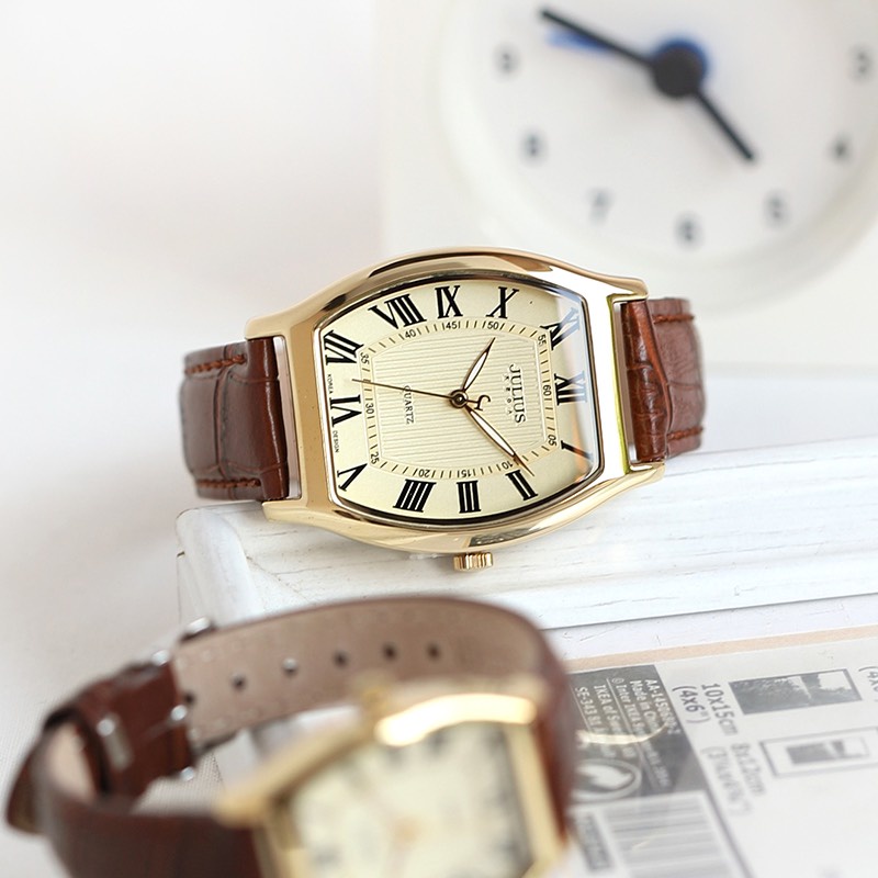 Đồng hồ nữ JA-703L Julius Hàn Quốc mặt oval (Nhiều màu)