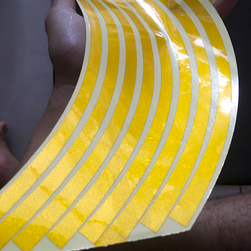 Bộ DECAL Dán Vành Xe Decal phản quang tốt, dán đủ 1 chiếc xe máy, Bán kính 18inch, Nhiều màu chọn - V18