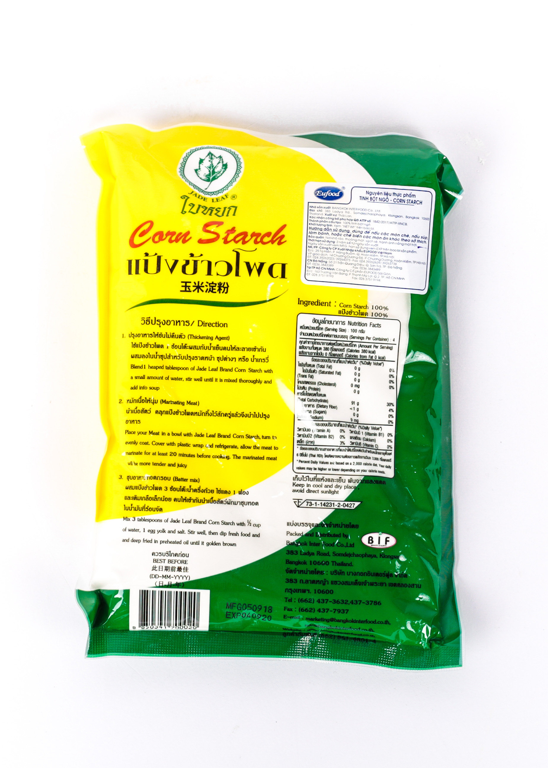 Bột Ngô Thái Lan 400g