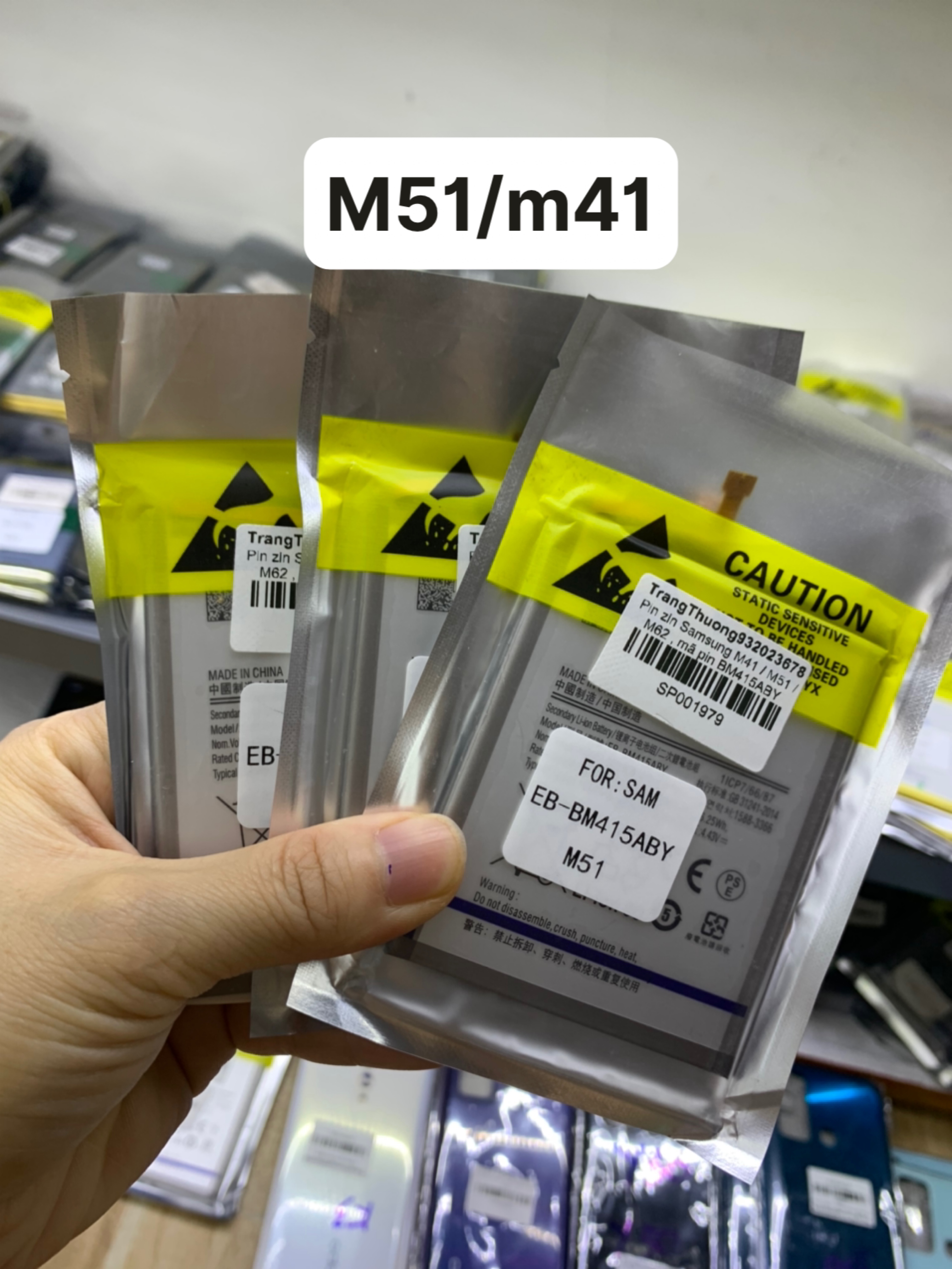 Pin zin mới điện thoại sam sung m41/ m51 chung nhau-pin mới