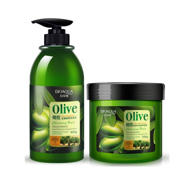 [Chính Hãng] Ủ tóc Olive cho máy tóc óng ả, suông mượt 500g