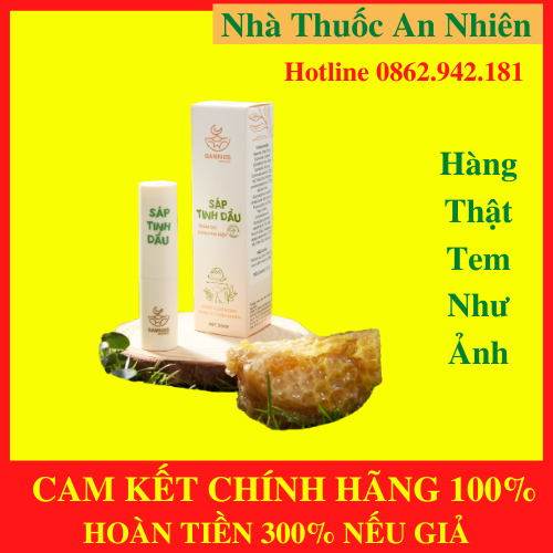 Sáp tinh dầu gamkids - sáp tinh dầu thông mũi – tràm gió, bạc hà