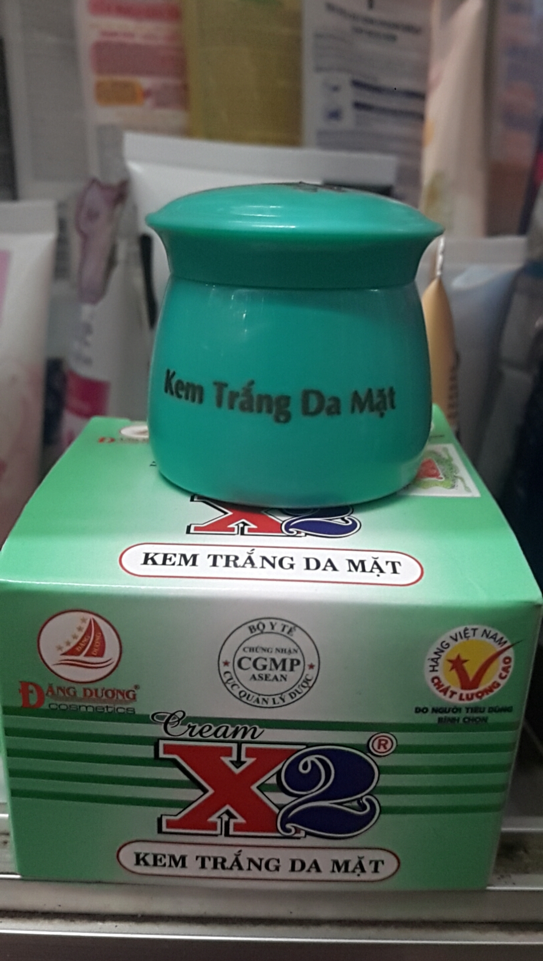 kem trắng da mặt X2 12g