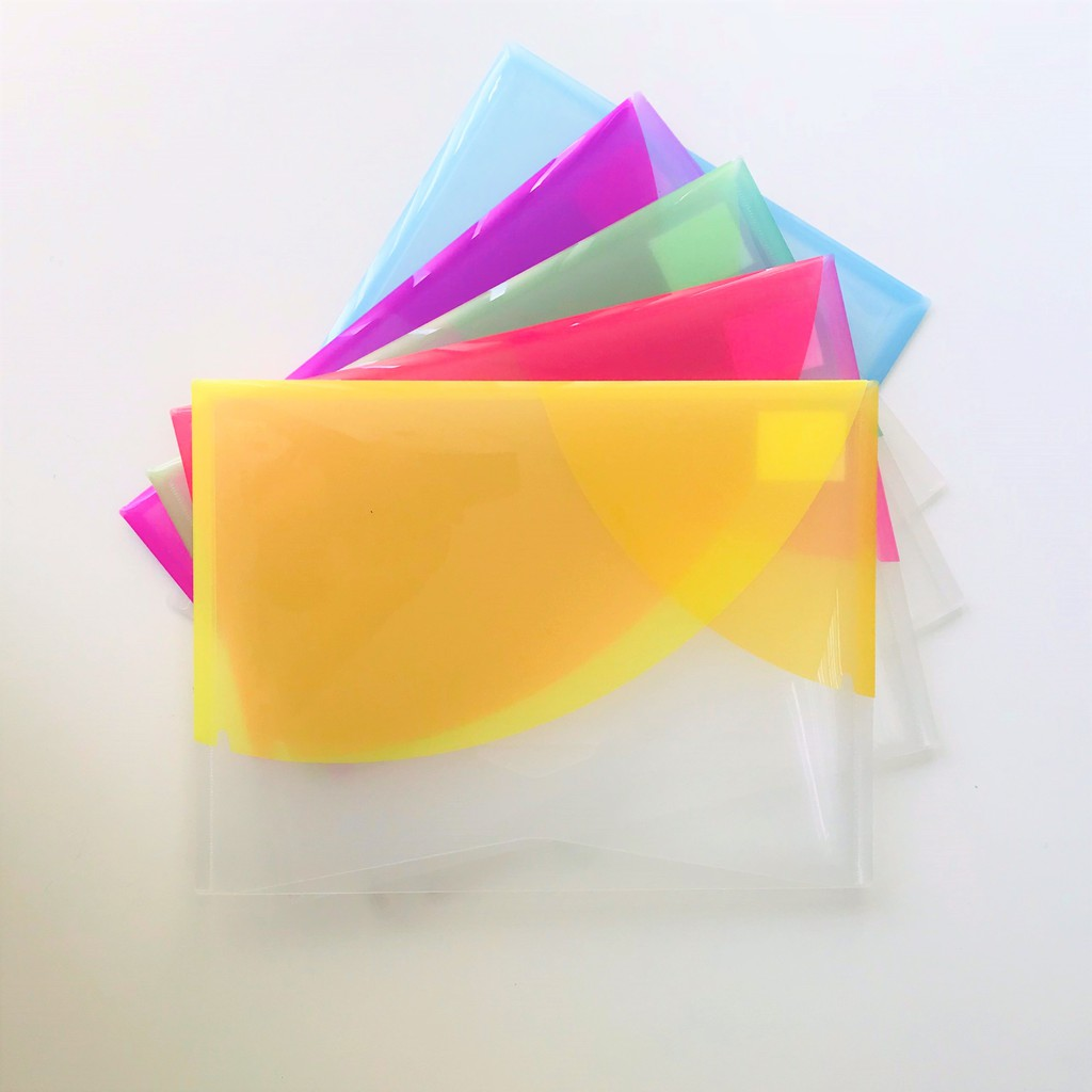 Túi cài đa năng Plus Pasty khổ A4 ngang A4E (Clear bag)