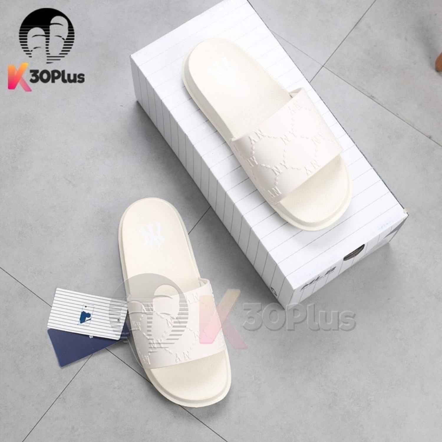 Dép Quai Ngang MLB VN CHUNKY DIA MONOGRAM(Chuẩn Auth tuồn)