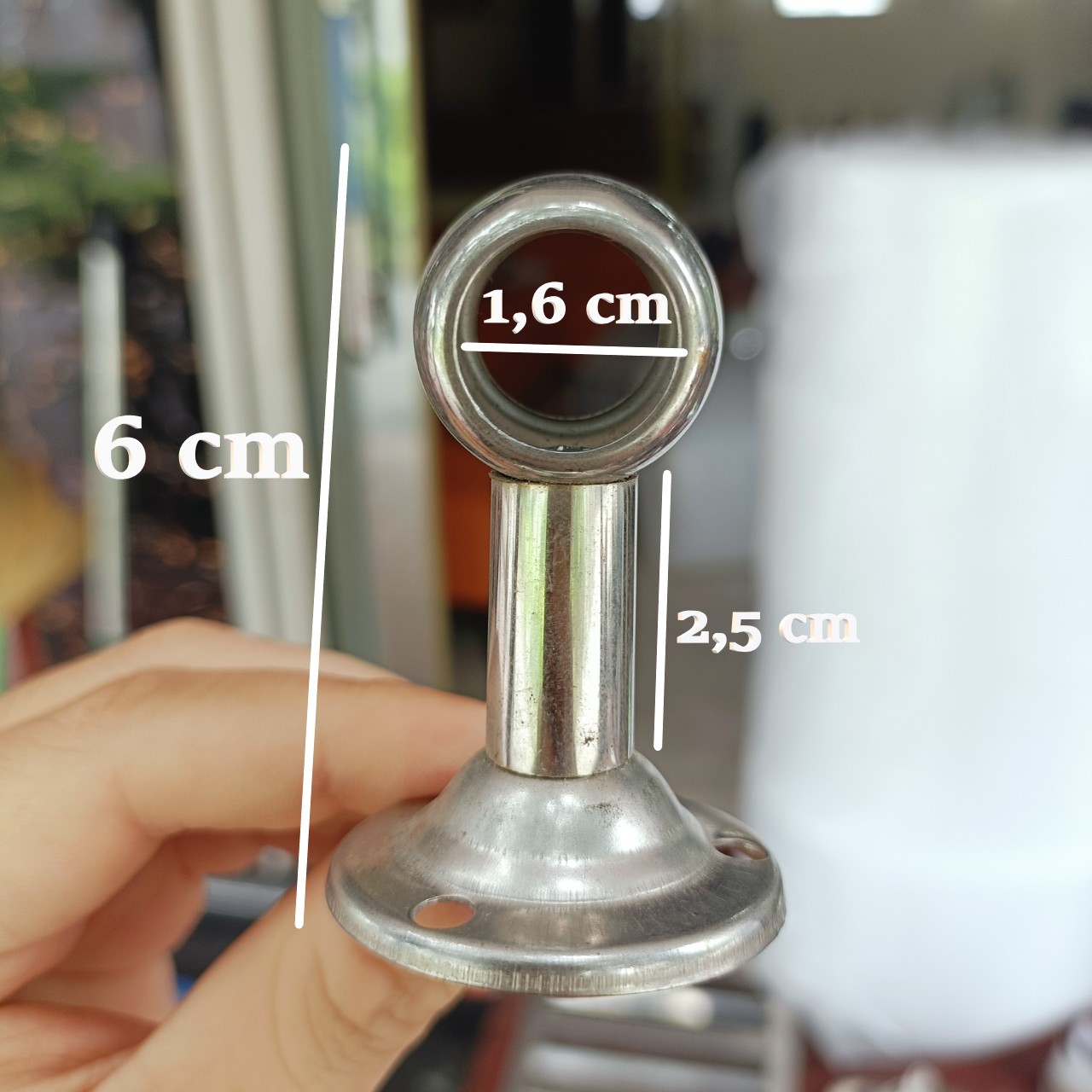Pát treo đỡ thanh inox φ 16/20/22 mm bát treo giữa thanh inox φ 16/20/22 mm cốc treo