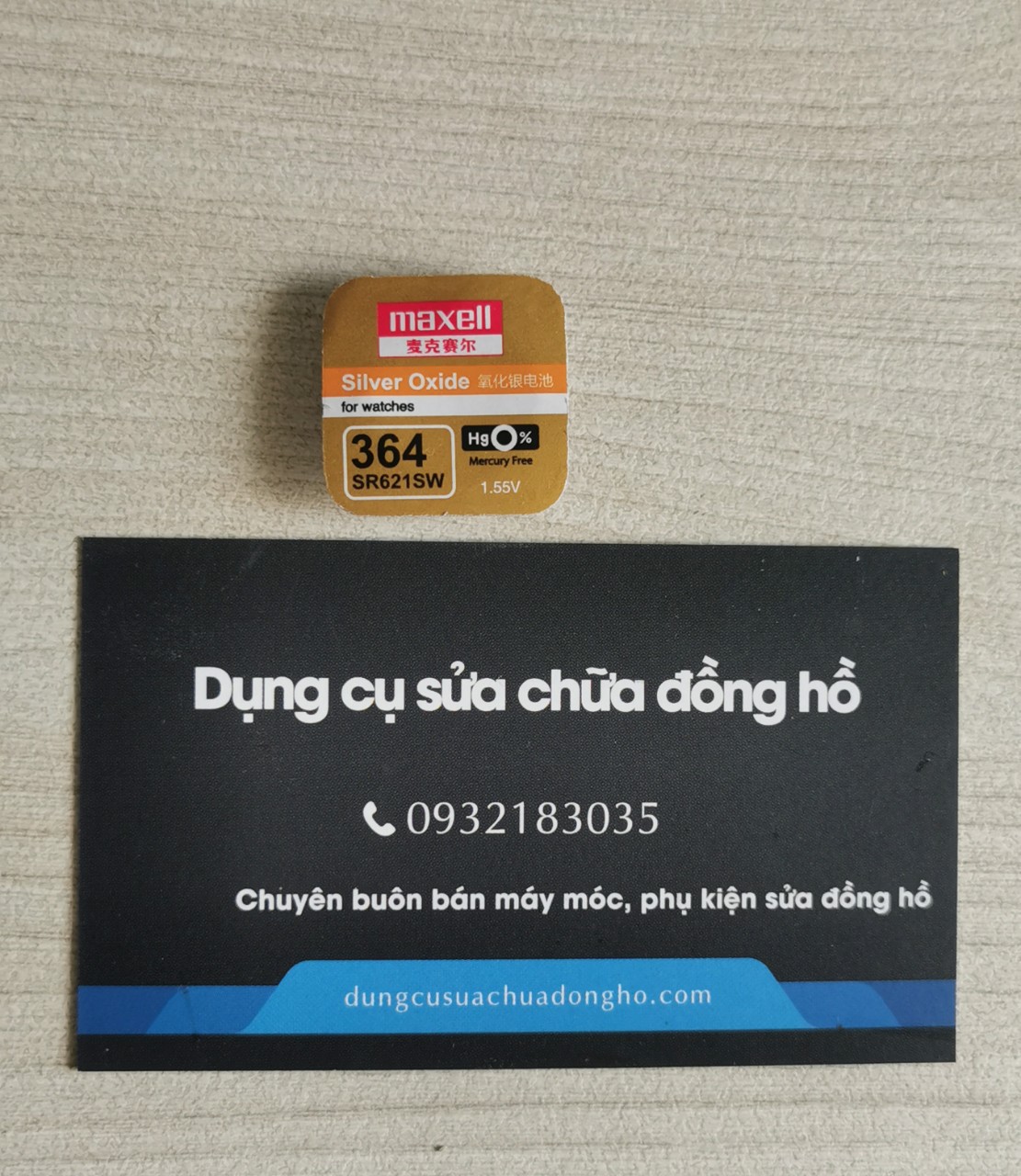 Pin đồng hồ Maxell SR621SW/364 Silver Oxide 1.55V