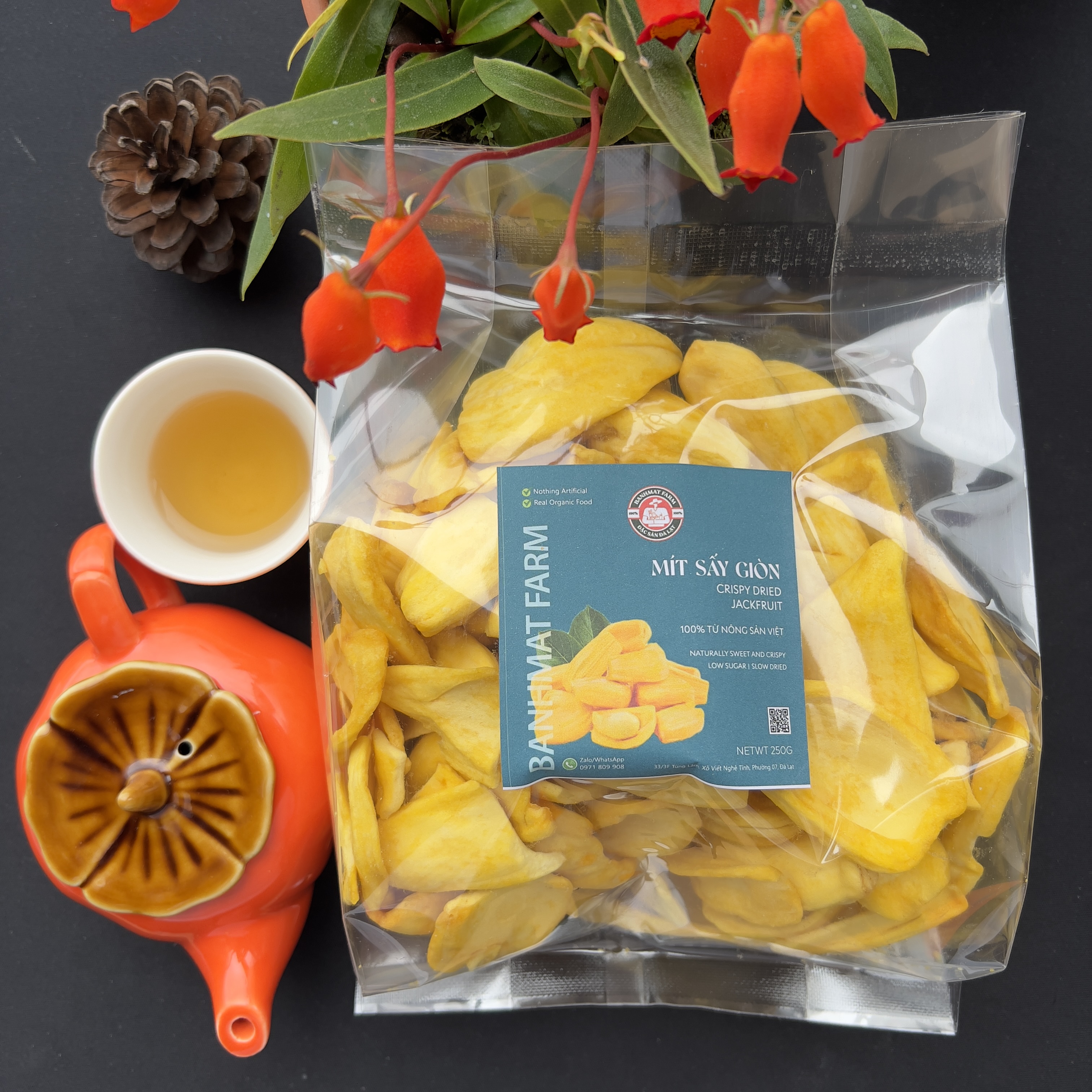 Mít tươi sấy giòn không đường 500gr của BánhMật Farm, món quà đặc sản Đà Lạt