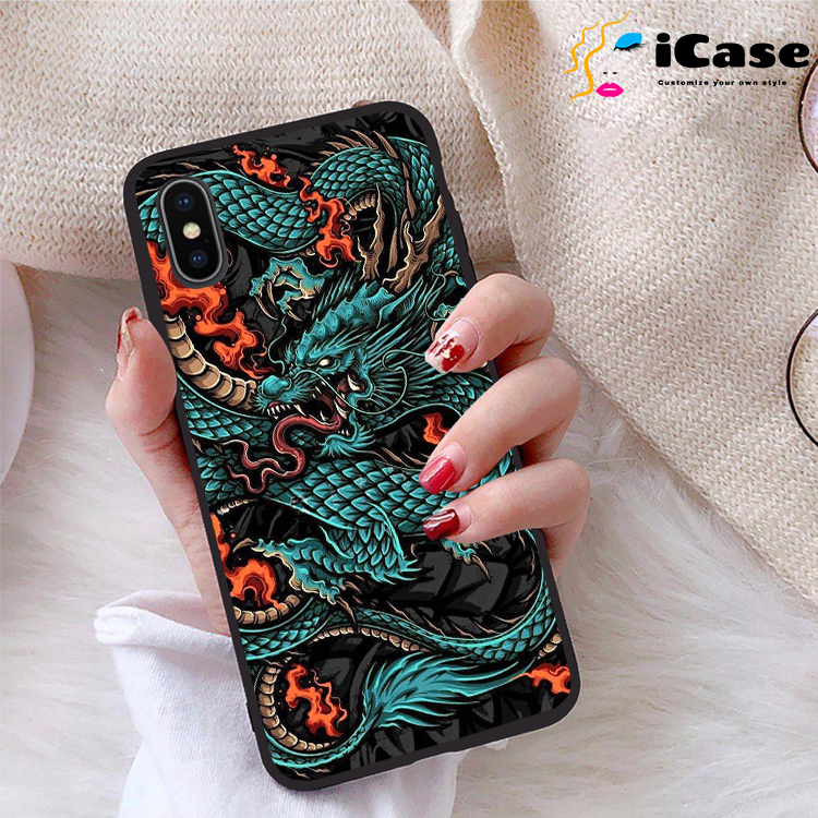 Ốp lưng iPhone X viền dẻo TPU BST Rong
