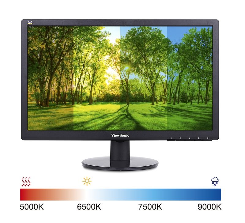 Màn hình LCD 18.5” ViewSonic VA1903a Chính hãng (TN - VGA, 1366x768, 75Hz, Kèm cáp VGA, Treo tường)