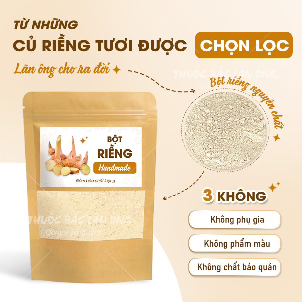 Bột riềng nguyên chất 100g (Gia vị ướp thịt cá thơm ngon)