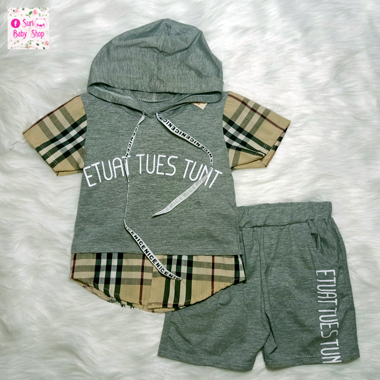 [HCM]Set bộ áo burberry (10-16kg) #set bộ bé trai