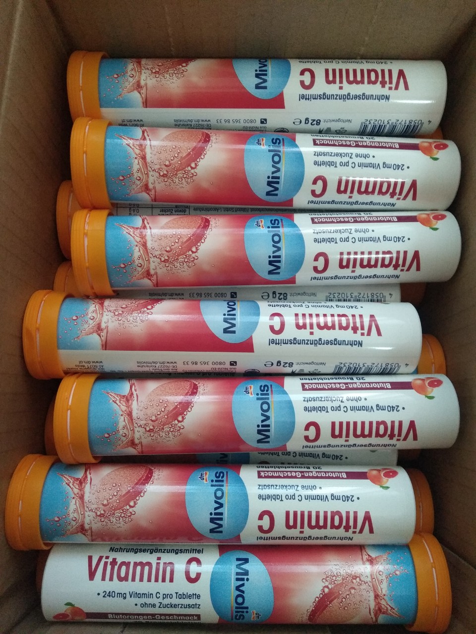 Viên sủi Mivolis Hàng Đức ống 20 viên