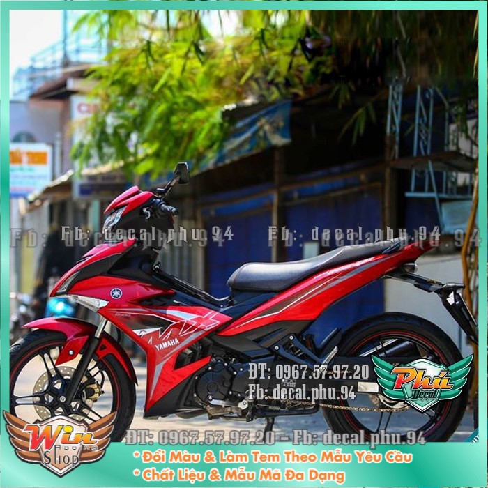 Tem rời ex 150 mx 2019 xe đỏ