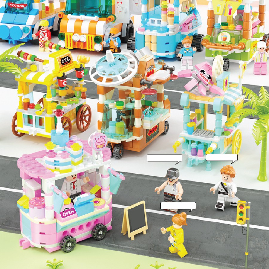 Đồ Chơi Lego - Lego Xe Đồ Ăn - Xe Lego