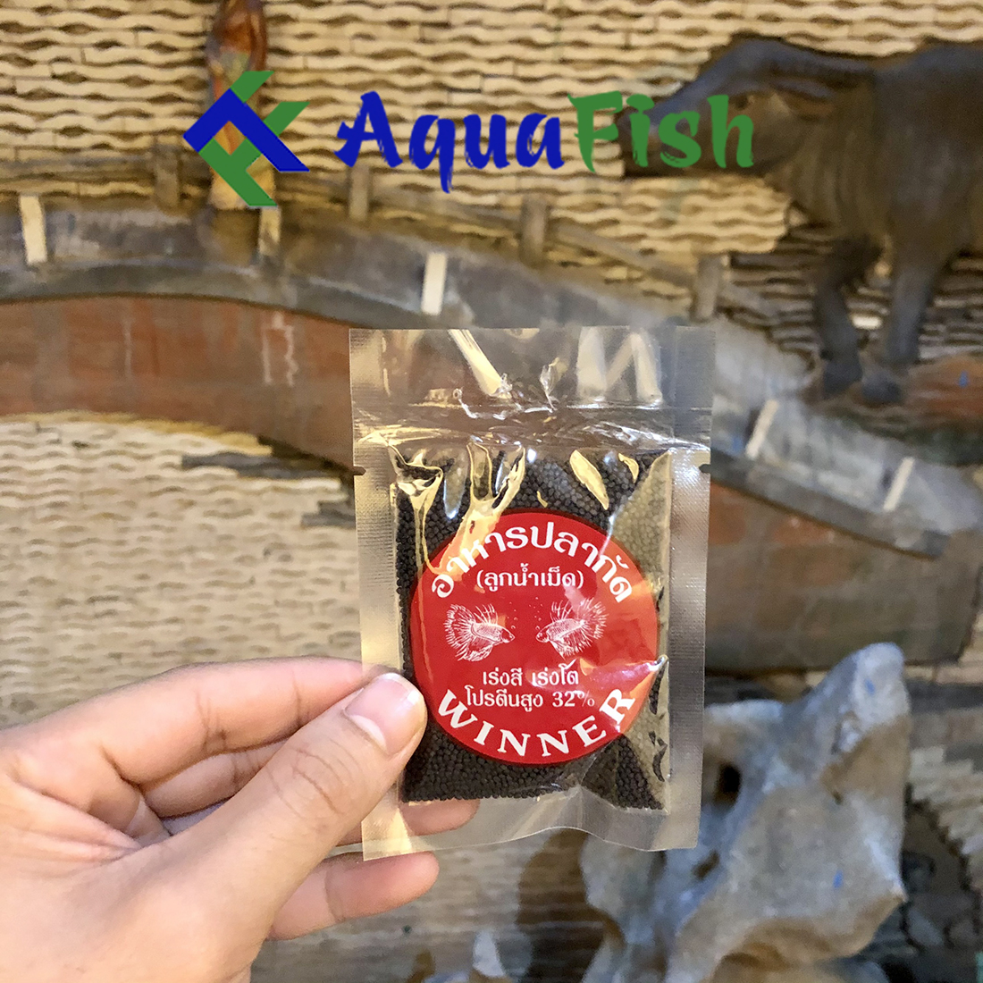 Combo 3 gói thức ăn cho cá betta, cá chọi hiệu Winner (lăng quăng sấy khô)